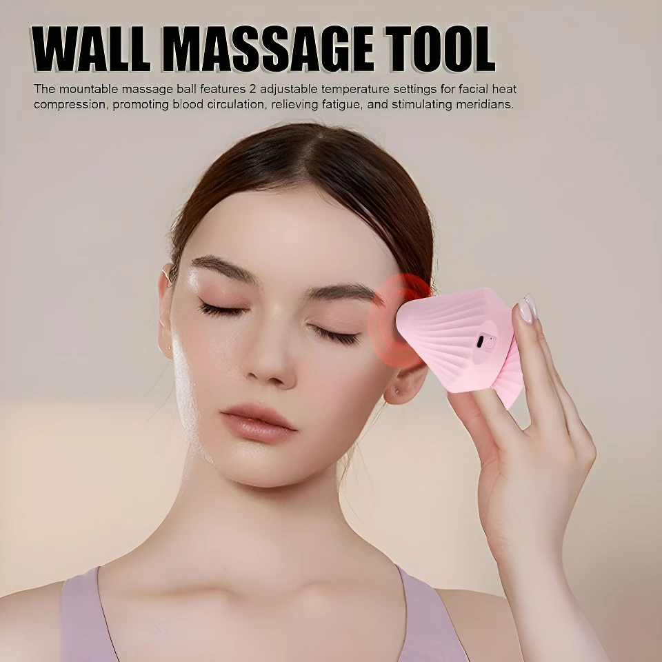 

Suction Cup Wall Massage Tool Vibration Ball Back Massager For Muscle Knot Remover Shoulder Pain Relief Self Massager