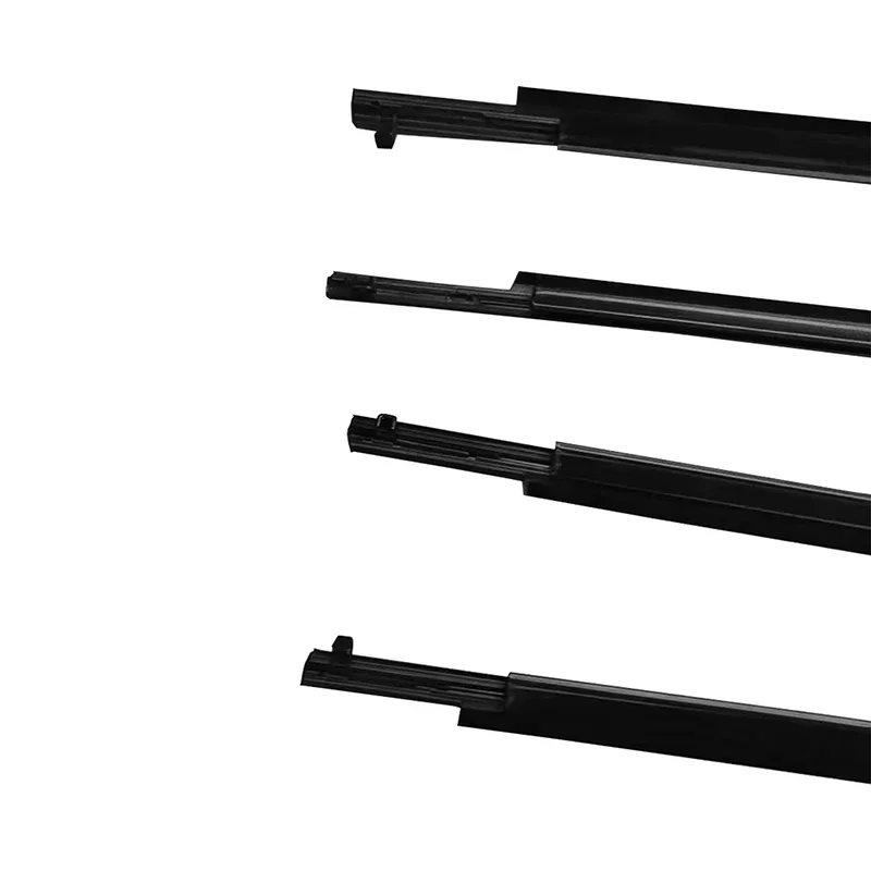 4Pcs/Set Window Weather Strips Fit For Toyota wish 2010-2016 Black Window Rubber Sealing Strip Car Accessories Decorative Strips