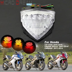 Motorcycle LED Integrated Stop Brake Tail Light Turn Signals Indicator Lamp for Honda CB1000R 2008-2016 CB600F Hornet CBR600F