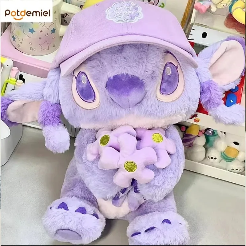 

35 см плюшевая аниме мультфильм Kawaii фиолетовая мягкая игрушка кукла для девочек большая игрушка подарок на день рождения подруге подарок на день Святого Валентина