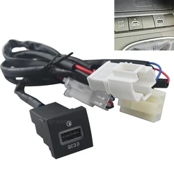 For Volkswagen Jetta 5 MK5 Scirocco Golf 6 06-12 Quick Car Charger Socket 12V/24V Cigarette Lighter QC3.0 PD USB Interface