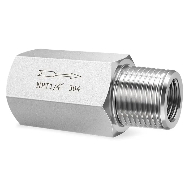VEHO-In-Line Siamese Check Valve 304 Stainless Steel 1/4