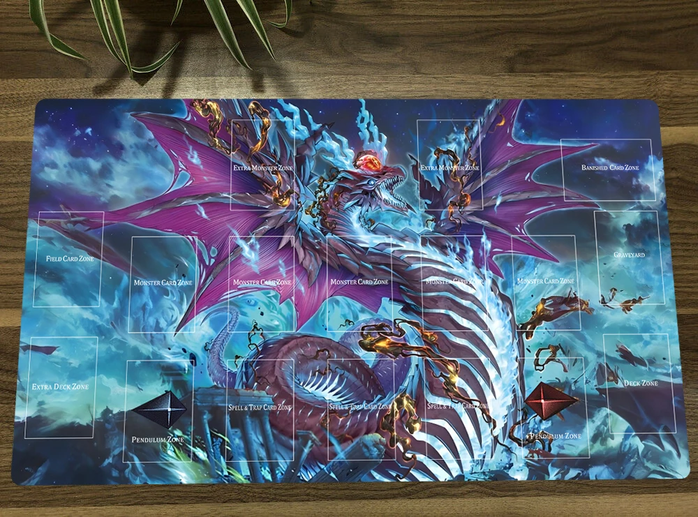 

YuGiOh Snake-Eyes Flamberge Dragon TCG CCG Mat Trading Card Game Mat Table Playmat Desk Gaming Playing Mat Mouse Pad Mousepad