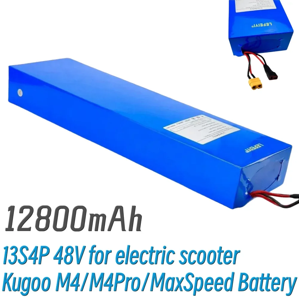 48V 13S4P 18650 For Kugoo M4/M4Pro/MaxSpeed 12800mAh battery pack electric scooter BMS board battery pack