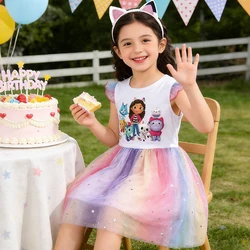 Girls' Dresses Movie Same Doll Cosplay Costumes Kids Cartoon Cute Dress Birthday Party Outfits Casual Summer Clothing