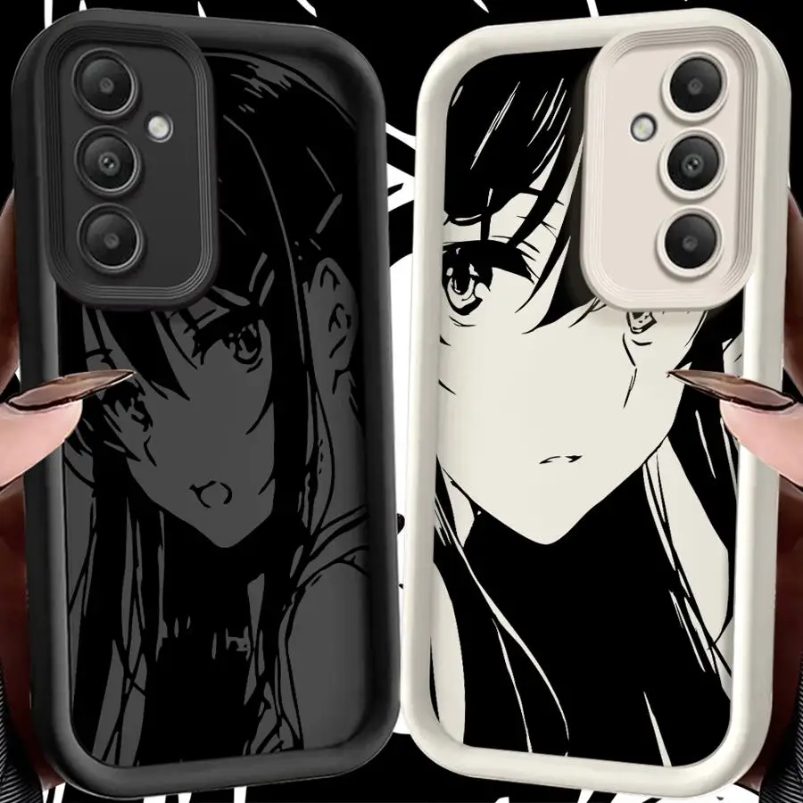 Coque Anime Girl pour Samsung Galaxy S25 Ultra S23 FE S22 S21 S25 + S24 Plus S20 TPU souple S23 + S24 + S22 +