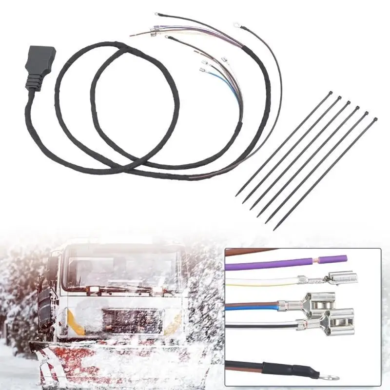 Sturdy Efficient 11 Pin Plow Side Light Wiring Harness Cable for Western SnowEx Snowplows 26347 26377 Easy Installation