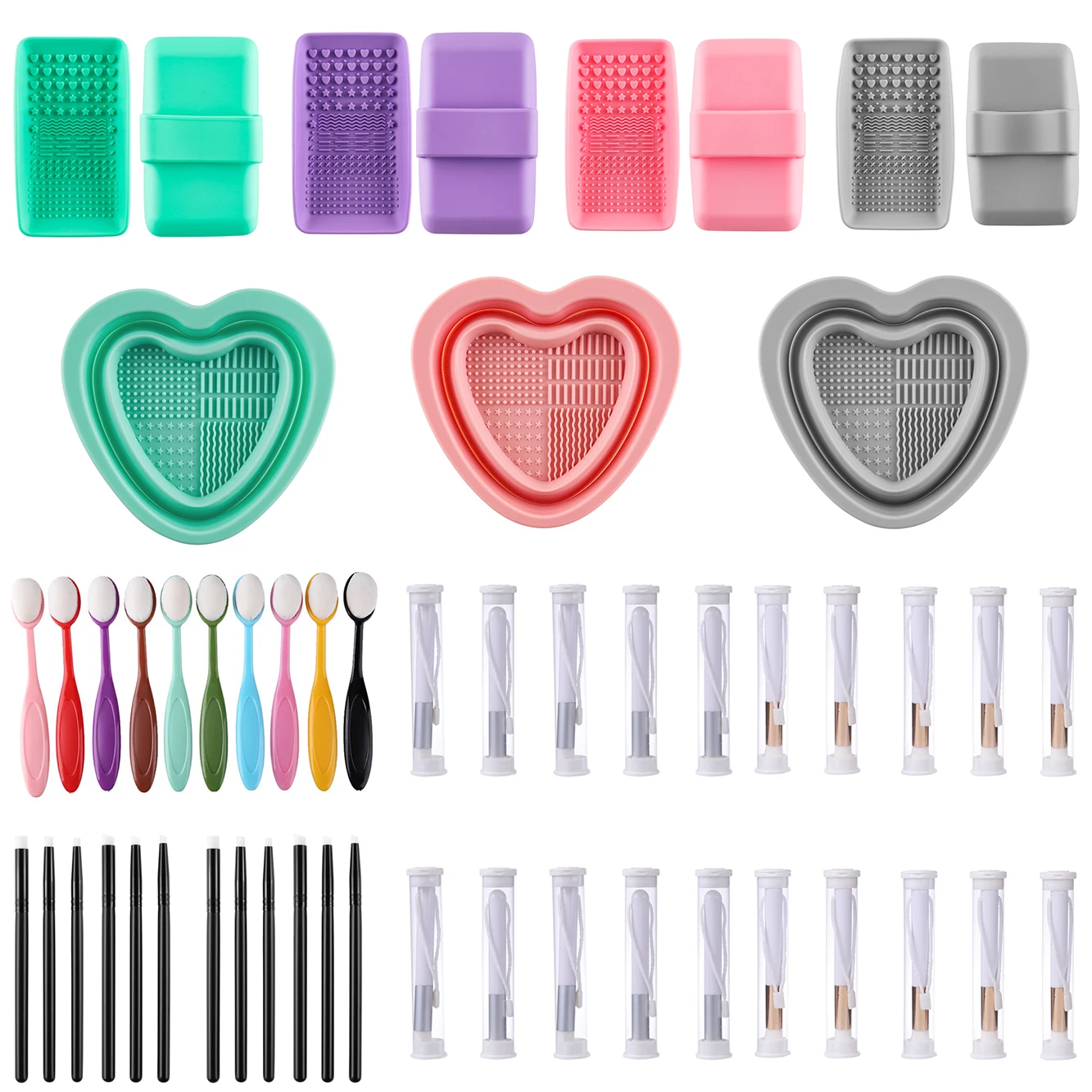 

Bundle Deals Silicone Brush Scrubber Bow/Mat Blending Brushes for Ink Watercolor Crafty Brushes Washing Cleaning Tool 2023