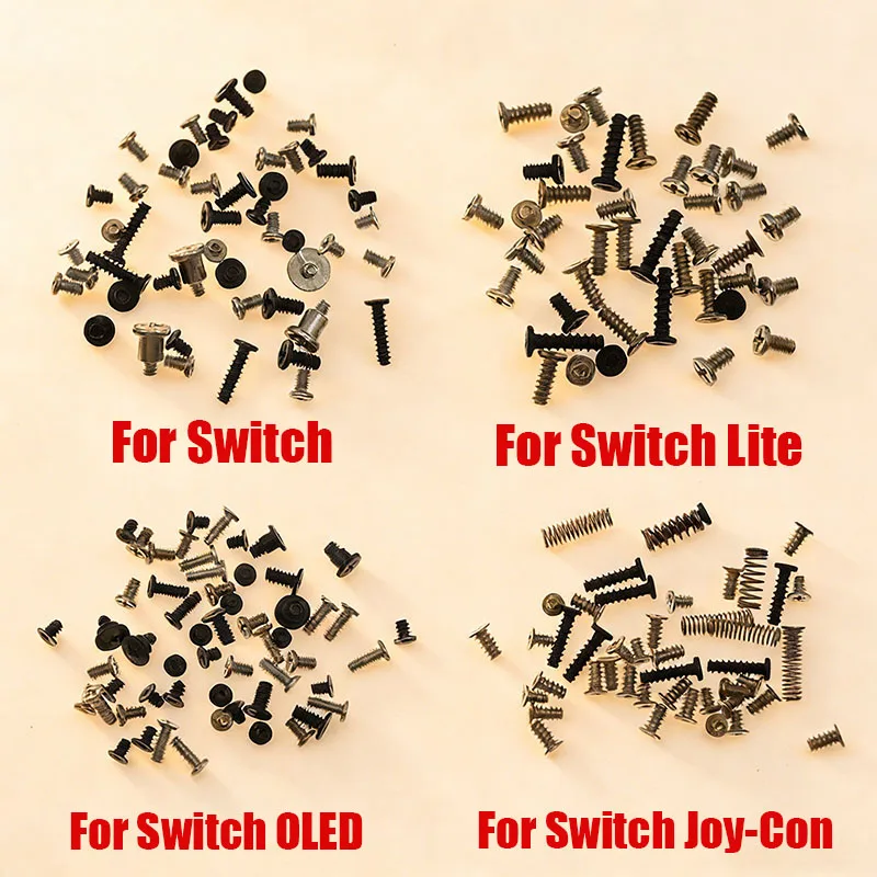 

1 Set Console Housing Screw For Switch Joy-Con NS Oled Lite Pro Full Set Screw Mount Repair Replacement Kit Accessories