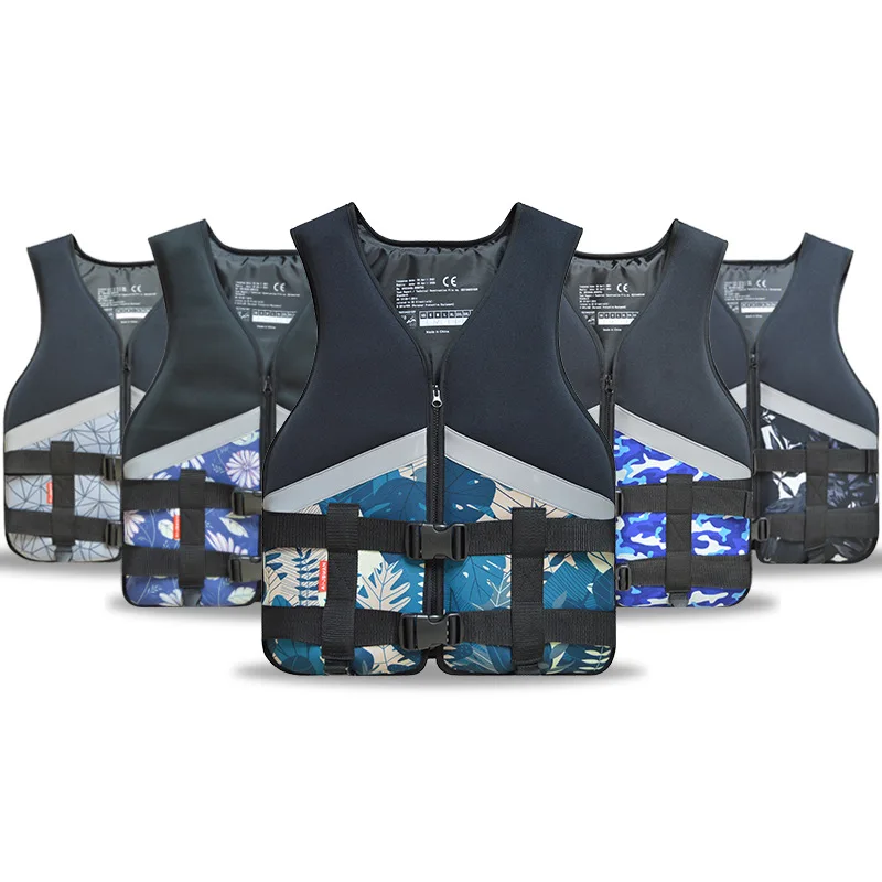 

Неопреновый спасательный жилет для детей и взрослых, для водных видов спорта, плавания, рыбалки, каякинга, катания на лодках, моторных лодках, серфинга