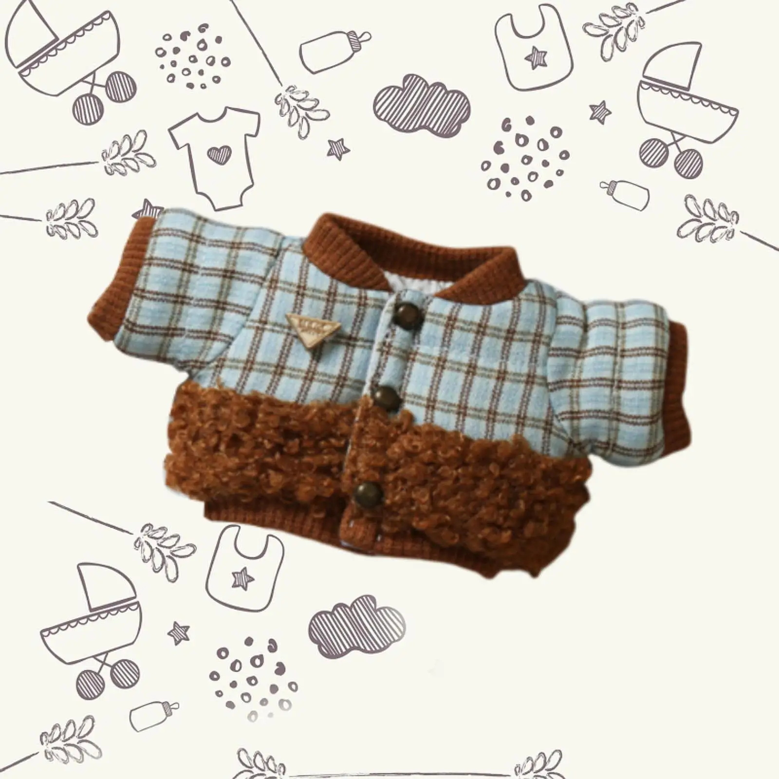 

Doll Clothing Soft Photo Props Holiday Gift Cute for Girls Kids Age 4-7 8-10