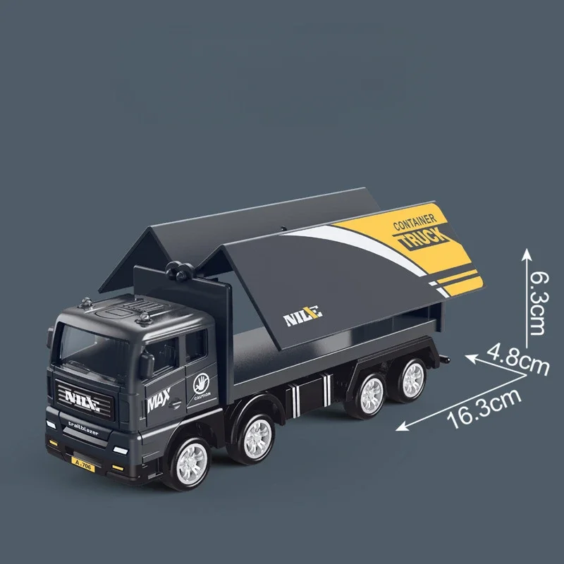 Inertial Simulation Transport Truck Container  Freight  Engineering Vehicle Model Children's Boy Toy Car  Emotional Visual