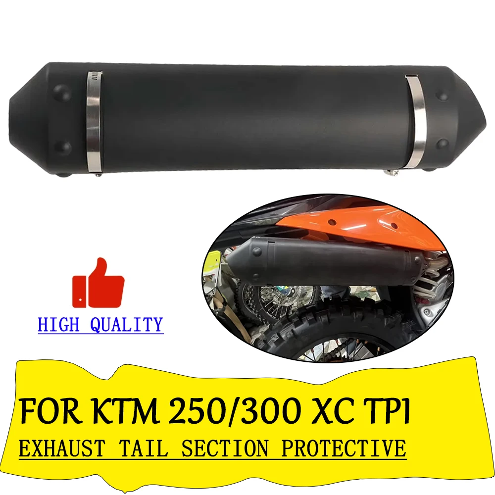 

For KTM EXC XC XCW 250 300 TPI Husqvarna TE 250 300 2020 - 2025 Motorcycle Exhaust Tail Guard Heat-Resistant Protective Cover