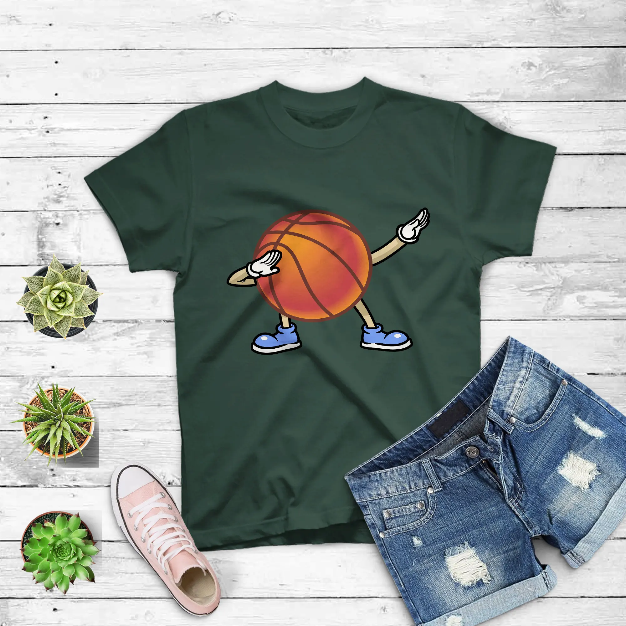 Dabbing Basketball Ball T shirt Kids Boys Dab Dance s