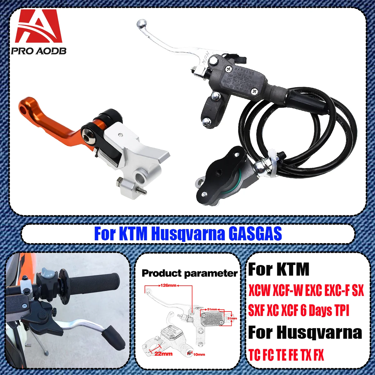 

Motorcycle Hydraulic Clutch Master Cylinder Oil Hose Pipe For Husqvarna FE TC FC TX KTM SX SXF XC XCF EXC EXCF XCW TPI Six Days