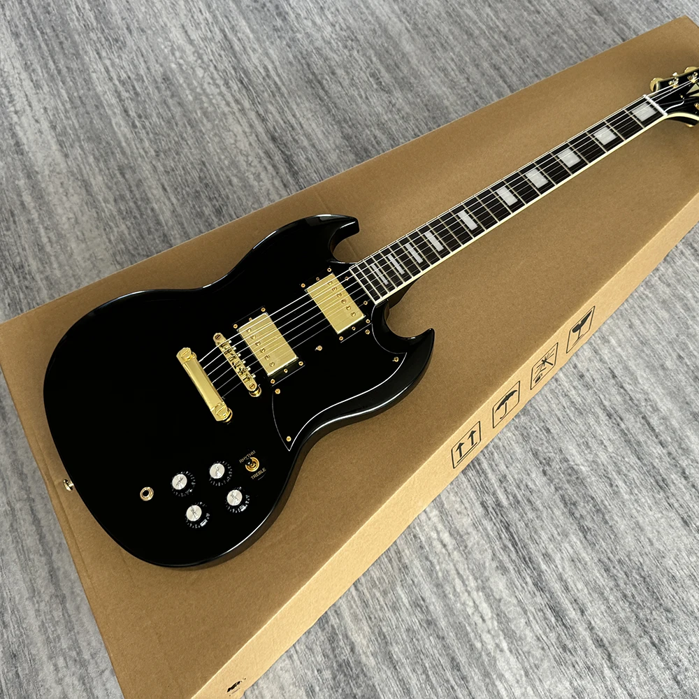 High quality black SG Custom electric guitar,in stock