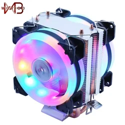 Wovibo-Ventilador de refrigeración para CPU, radiador silencioso de 3 pines y 4 pines para Intel 775, 1150, 1151, 1155, 1200, 1700, X79, X99, AM3, AM4