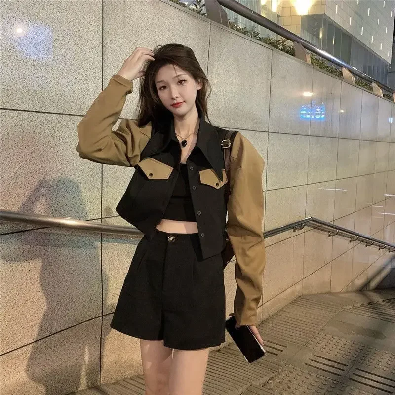 Women's Bomber Jackets New in Spring Autumn Splicing Female Baseball Aviator Coats Great Demi-season Casual Fashion Youthful