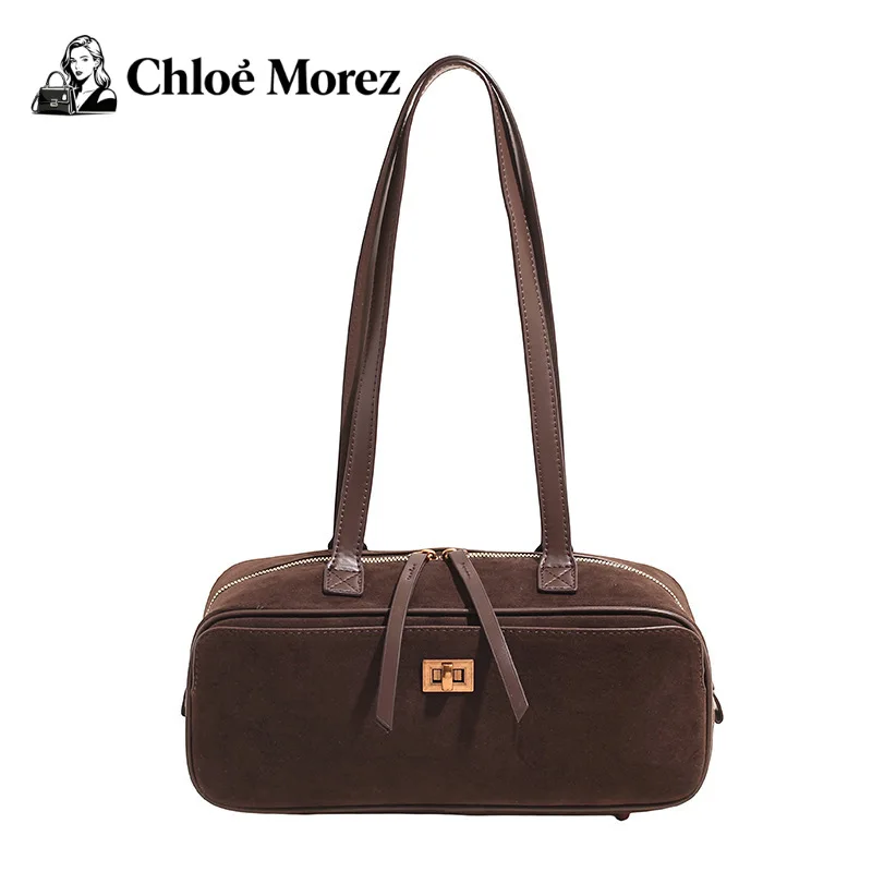 

Pillow-shaped Women's Crossbody Bag Matte Suede Leather Handbag Retro Women's Shoulder Bag Underarm Bag