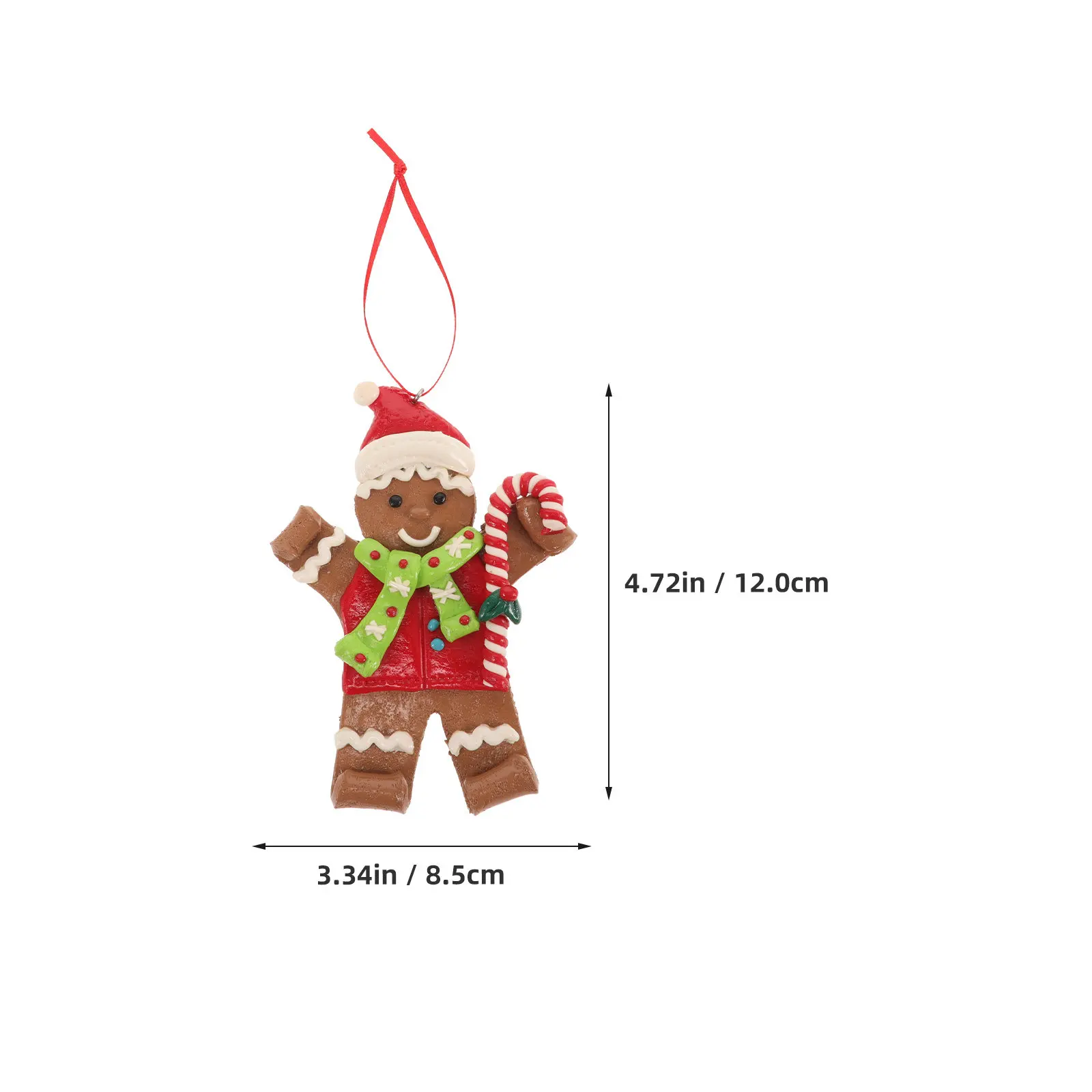 Gingerbread Man Ornaments Christmas Tree Hanging Decor Holiday Xmas Pendant Winter Festive Supplies Soft Clay Craft