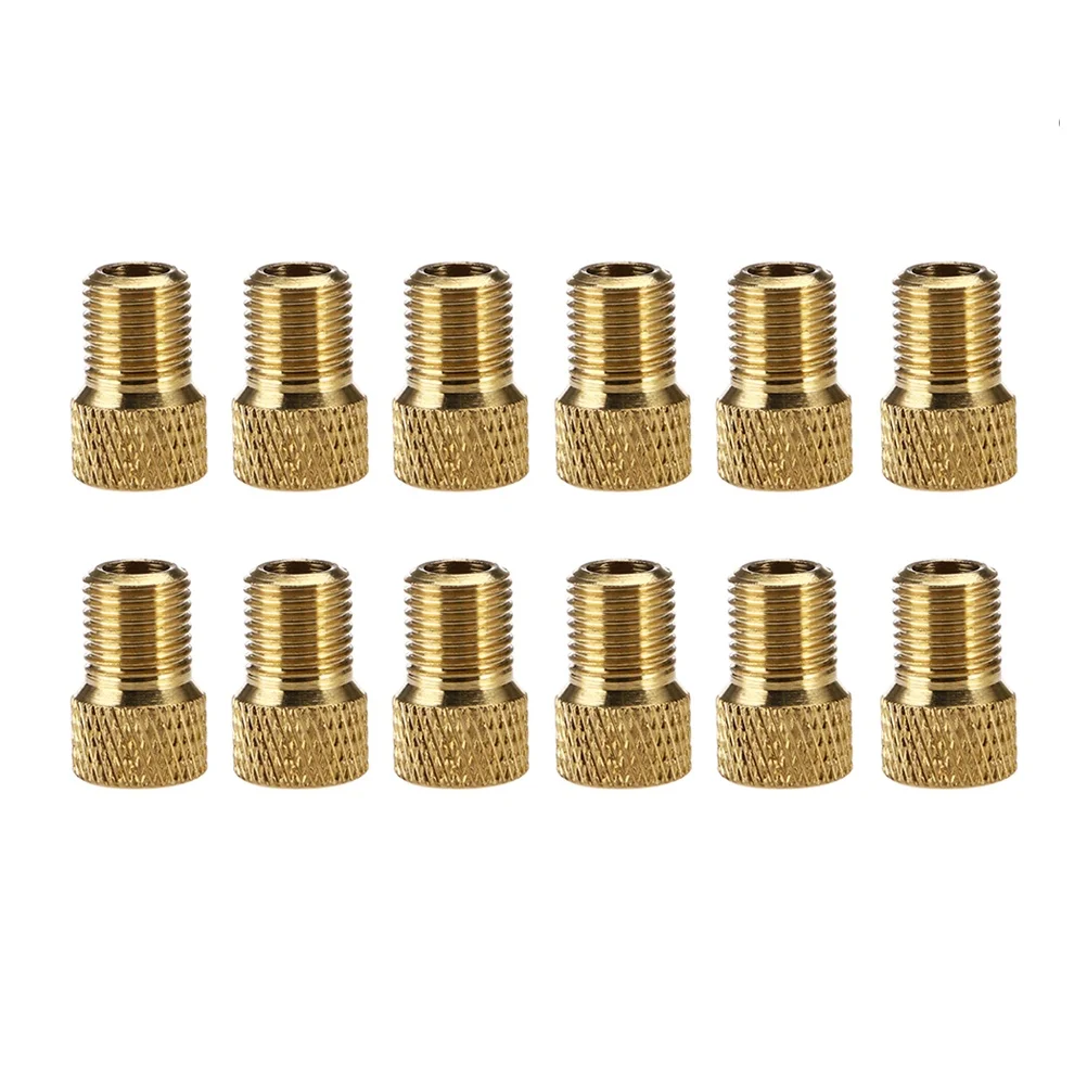 

12pcs To Valve Adapter Bike Pump Connector Converter Universal Fit For Air Compressor Lightweight Easy Install