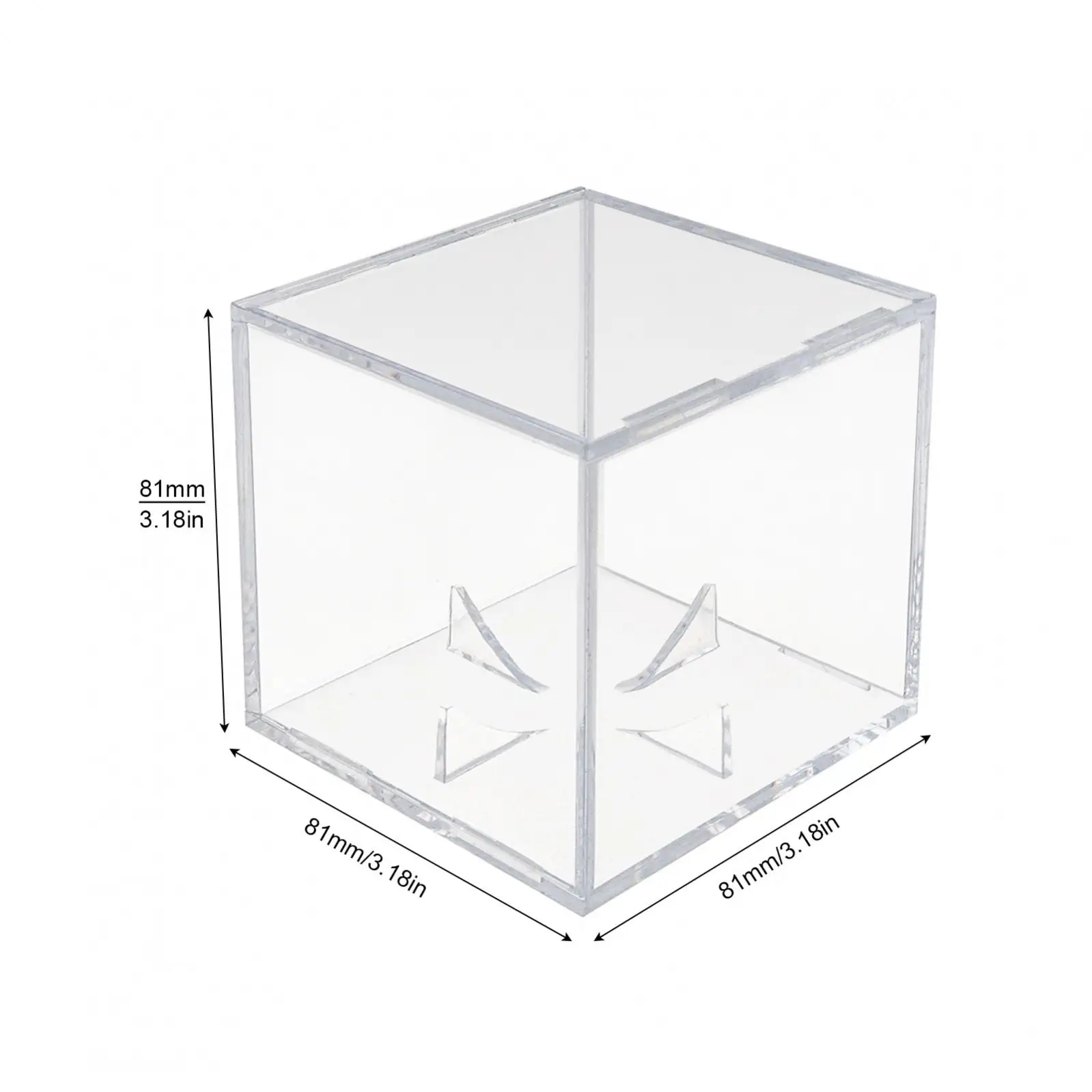 6pcs  Baseball Tennis Balls Acrylic Display Case, 3.15inch Official Size Ball Baseball Holder