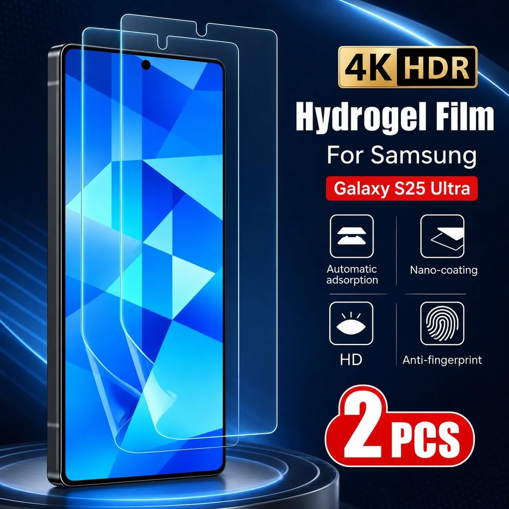 2PCS Hydrogel Film For Samsung Galaxy S25 Ultra S25+ S25 Screen Protector For Samsung Galaxy S25 Edge S25 FE