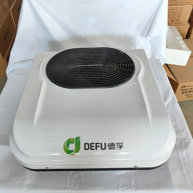 شاحنة على السطح التيار المتناوب مبرد الهواء مركبة 24 فولت ملحقات الشاحنة الكهربائية تكييف الهواء 12 فولت لشاحنة RV للسيارة #6