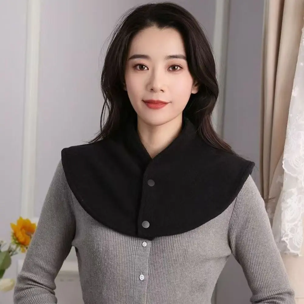 جديد سميكة حماية الرقبة الدافئة يندبروف وهمية طوق صوف الضأن حماية الرقبة حزام العزل البارد #4