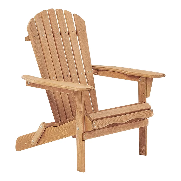 

Outdoor Solid Wood Folding Chair Waterproof Outdoor Furniture Beach Chair Foldable Garden Chair