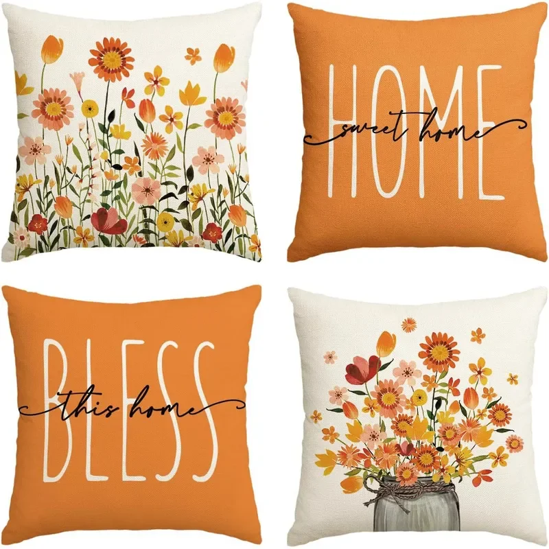 Thanksgiving hot sale pumpkin throw pillow can be logo printing custom pillow pad Amazon autumn home decoration pillowcase