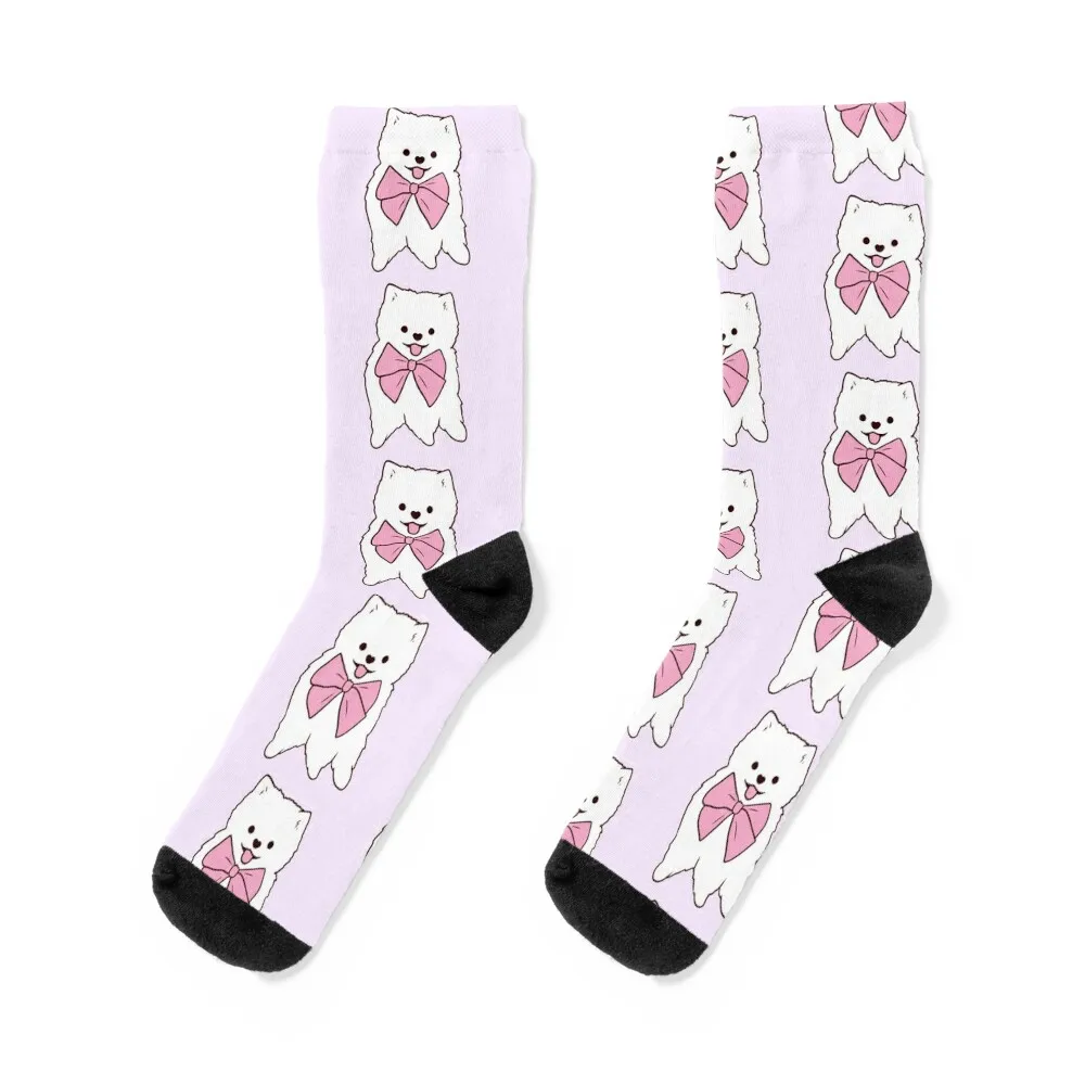 

pomeranian illustration Socks retro sheer professional running hiphop Socks Male Women's