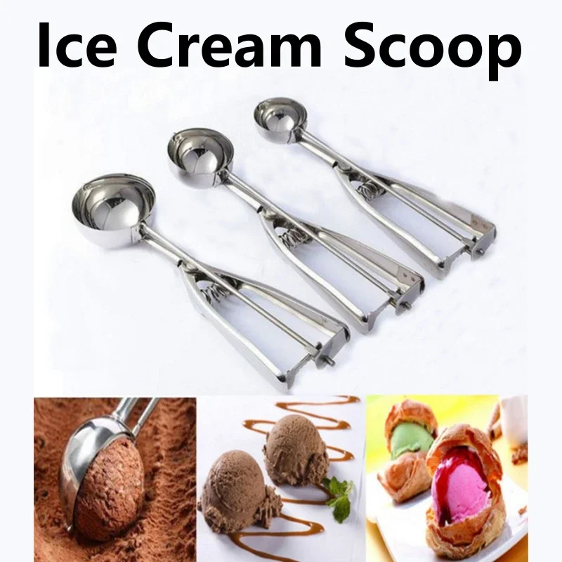 Multi-style Stainless Steel Ice Cream Scoop Ball Digger Handmade Ice Cube Mold Easy Demoulding Kitchen Accessories ice tray mold