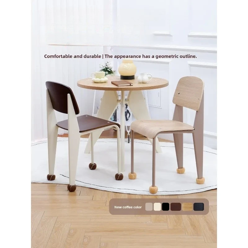 High-end Light Luxury Solid Wood Dining Chair Middle-aged Backrest High Value Restaurant Home Chair Small Apartment Silent Chair