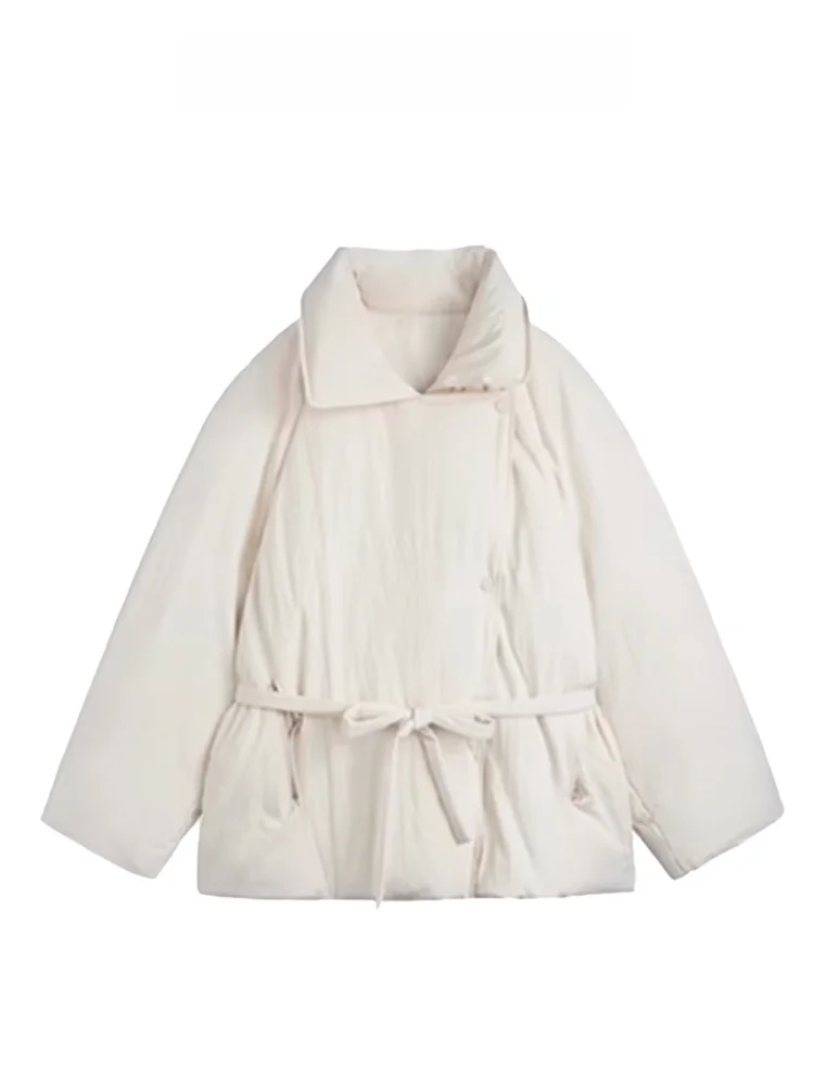 

Loose Fit Thiened Korean Sle Women's Cotton Jaet Coat Warm Lazy Sle Winter Outerwear Long Sve Regular Length