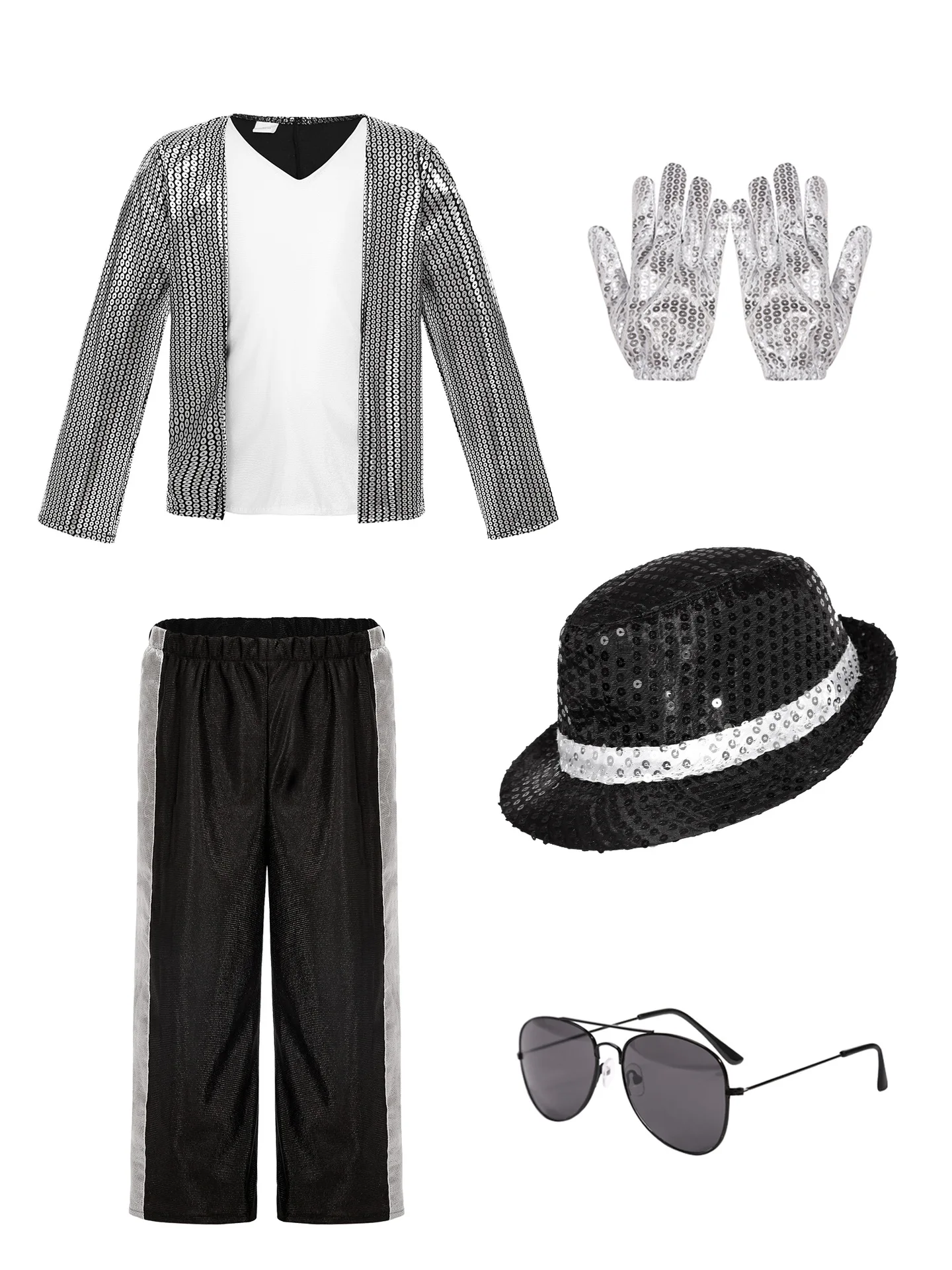 Super Cool for Kids Clothes Cosplay Birthday Party Dance Performance Children's Costume Pop Star Boys Girls Dance Outfits 2