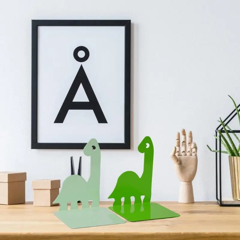 

2 шт. Металлические книги Dinosaur Bookends Книга