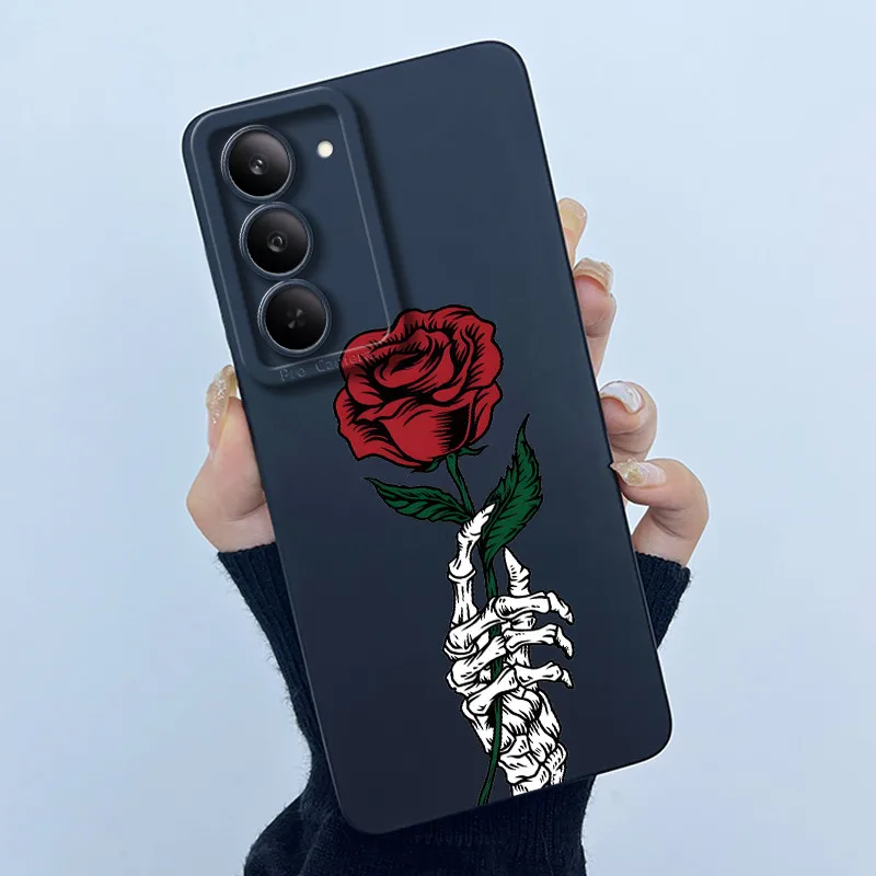 For Oppo Realme 14X 5G Phone Case Realme14x Bumper Soft Silicone Sweet Fashion Painted Bumper for Boys Lovely Printed Back Cover