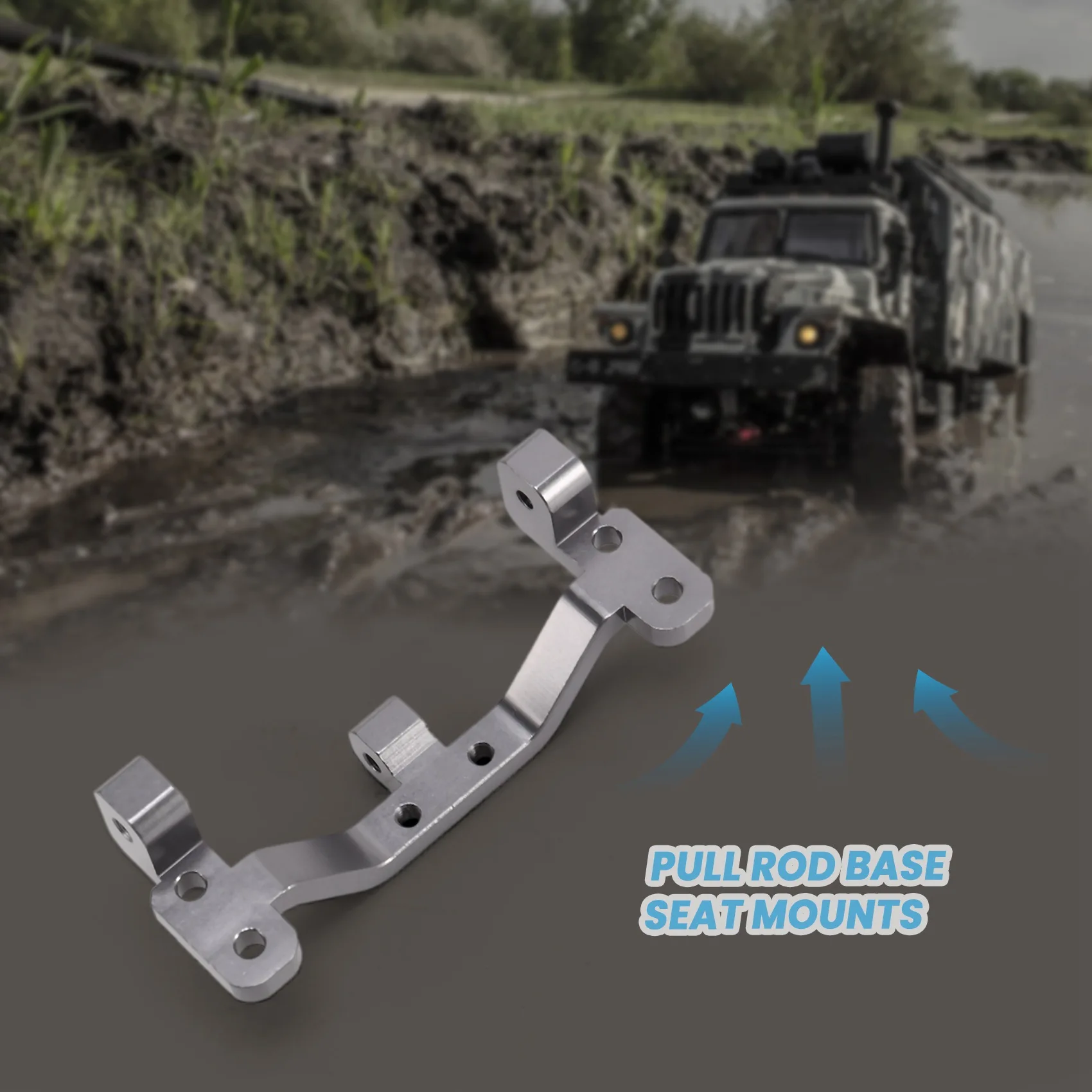 A04F-Metall Zugstange Basis Sitz Halterungen Servo Set Für WPL C24 C14 C14K C24K 1/16 RC Auto Lkw Crawler ersatz Upgrade Teile