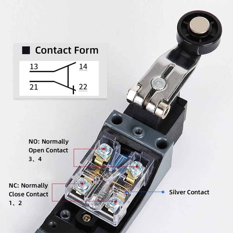 TZ-8104 8107 8108 8111 8112 8122 8166 8169 9101 Travel Limit Switch Rotary Momentary Reset Adjustable Roller Lever Waterproof