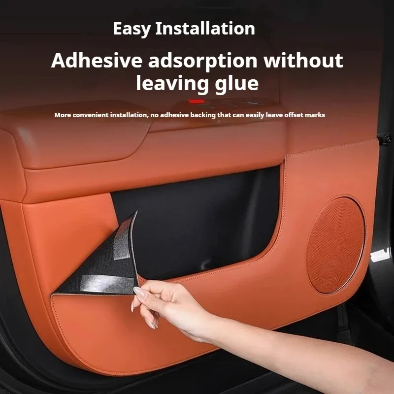 

4PCS Thickened Car Door Anti-Kick Pad for Li Lixiang L6 L7 L8 L9 2025 Leather Door Panel Protective Accessory