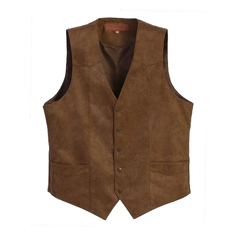 Z609Best Man European and American V-neck Button Jacket Vest Foreign Trade Vest Amazon