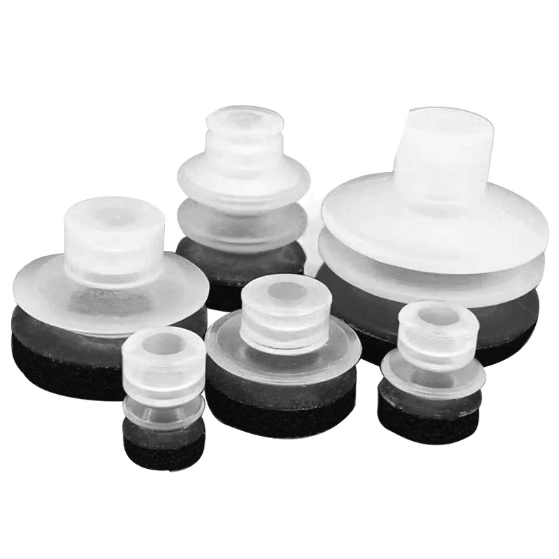 Robot arm small head vacuum suction cup black sponge seamless suction cup EPDM foam rough and uneven suction nozzle