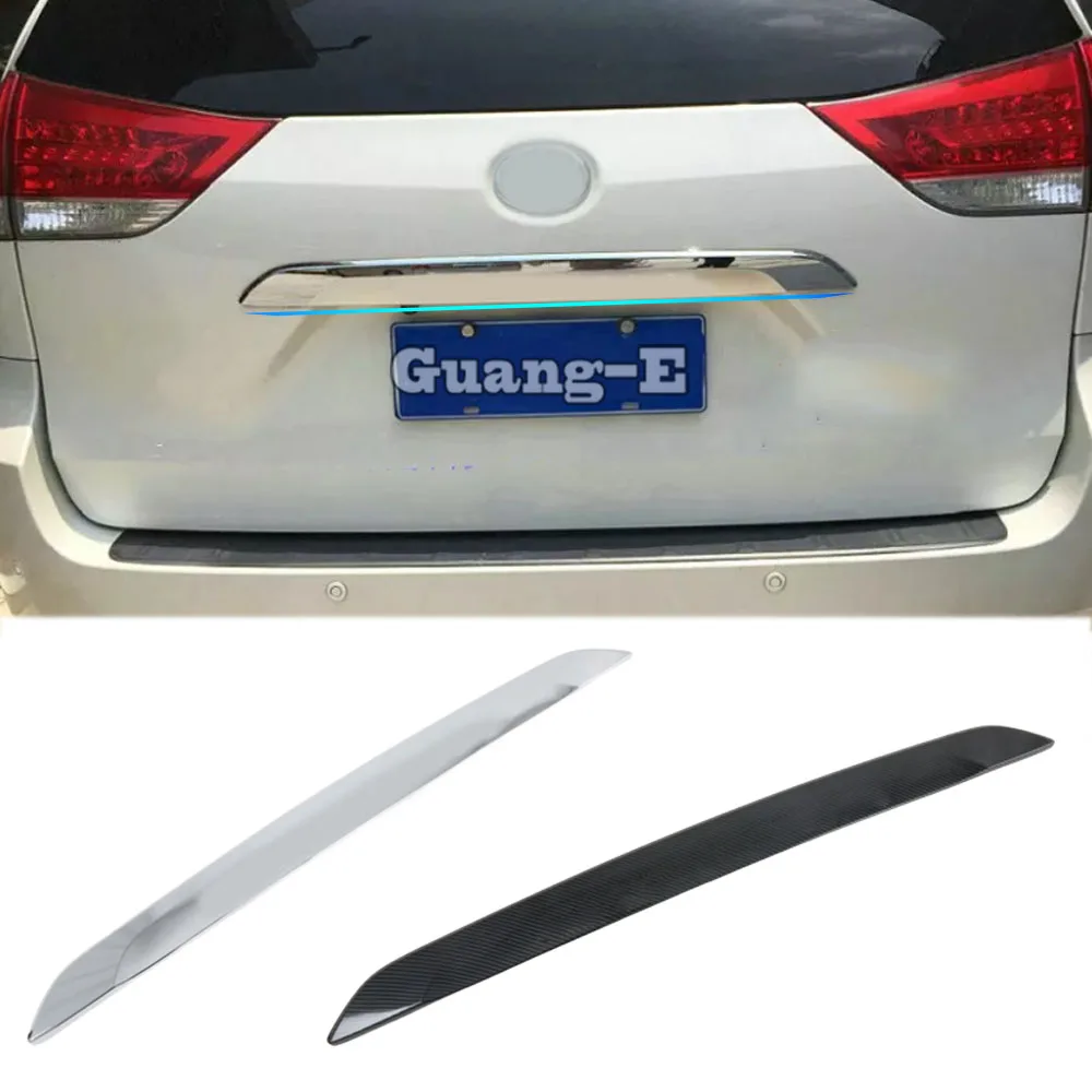 

Car Styling Panel ABS Trunk Rear Door Parts Tailgate Frame Plate Trim Lamp For Toyota Sienna 2015 2016 2017 2018 2019 2020