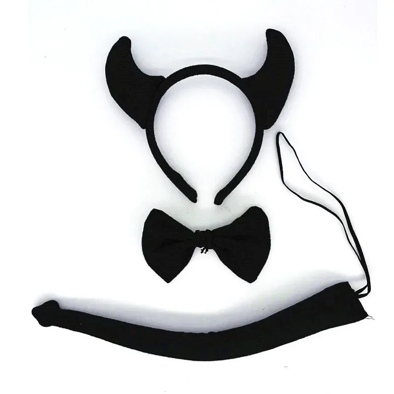 Women Girls Animal Demon Devil Evil Ear    Party s for Kids Red Black Birthday Halloween Costume Cosplay Christmas view 5