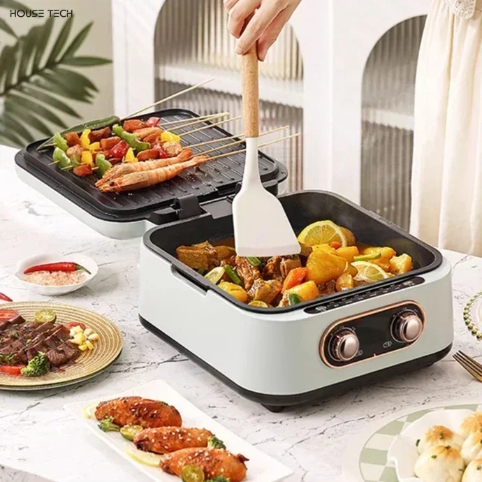 electric baking pan. new Household  Double-sided heating. Detachable and washable. With deeper and larger size baking pan.