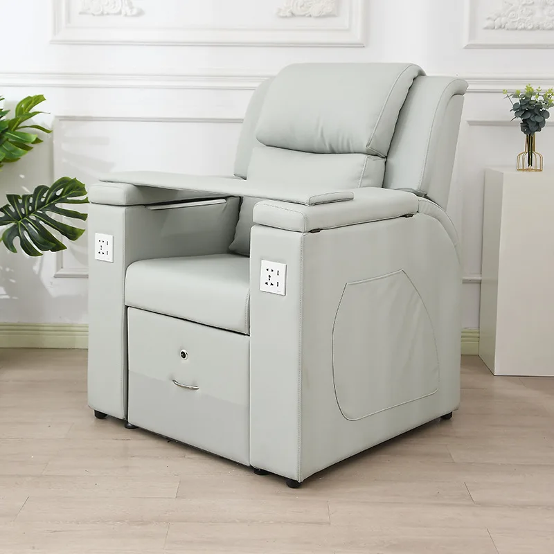 โซฟาทำเล็บไฟฟ้า ร้านทำเล็บระดับไฮเอนด์ นวดเท้า อ่างแช่เท้า โซฟา