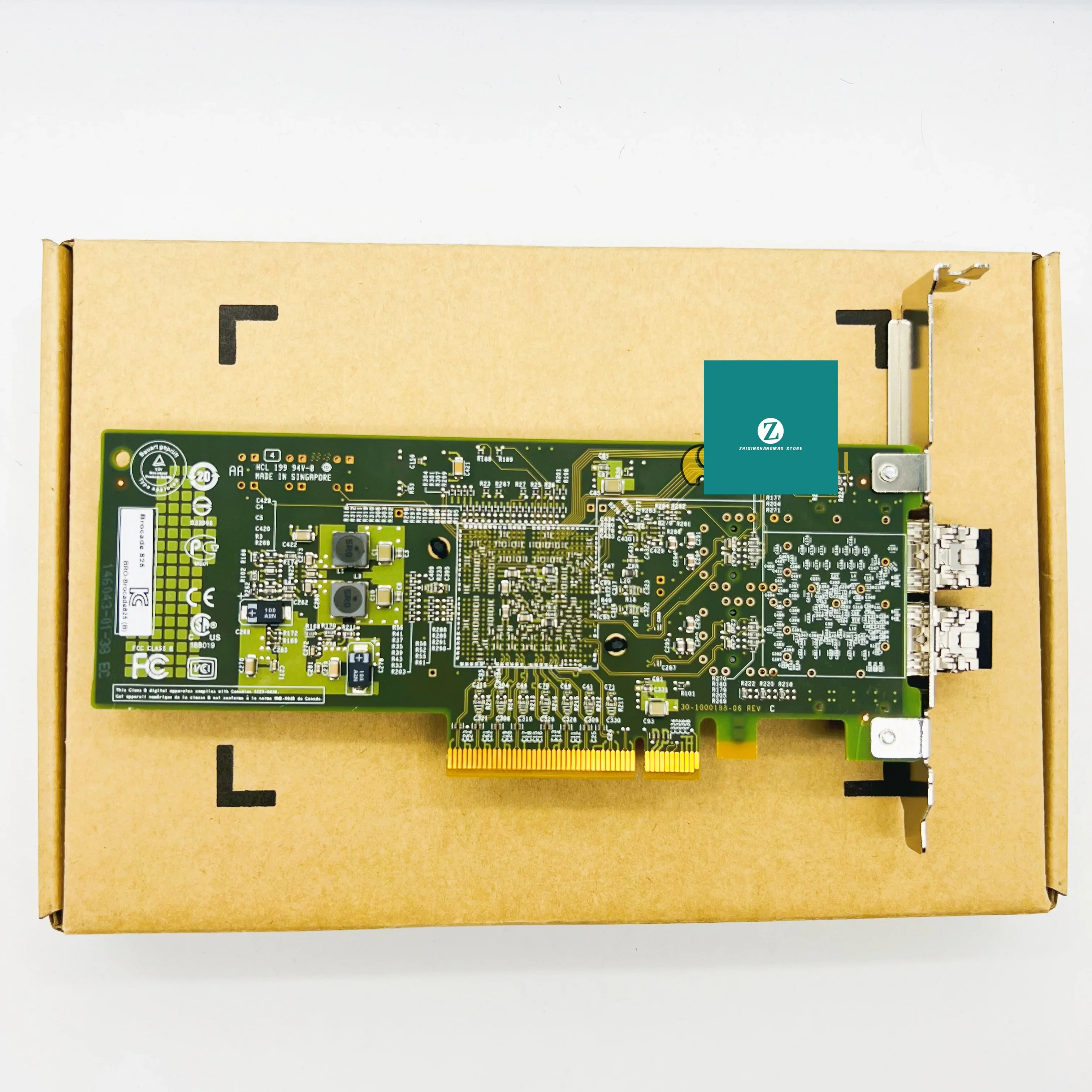 

07T5GY для Dell Brocade 825, двухпортовая оптоволоконная карта контроллера HBA, 8 Гбит/с