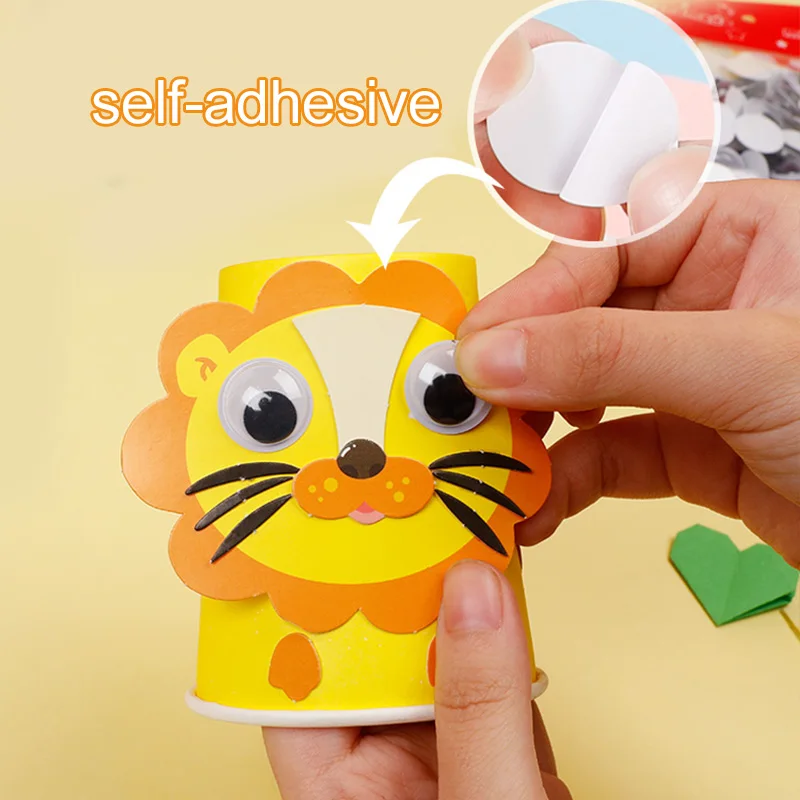 100 قطعة/الحزمة ذاتية اللصق تذبذب عيون للدمى اكسسوارات عيون DIY بها بنفسك سكرابوكينغ الحرف مشاريع الحرف اليدوية اللعب اليدوية TMZ #4