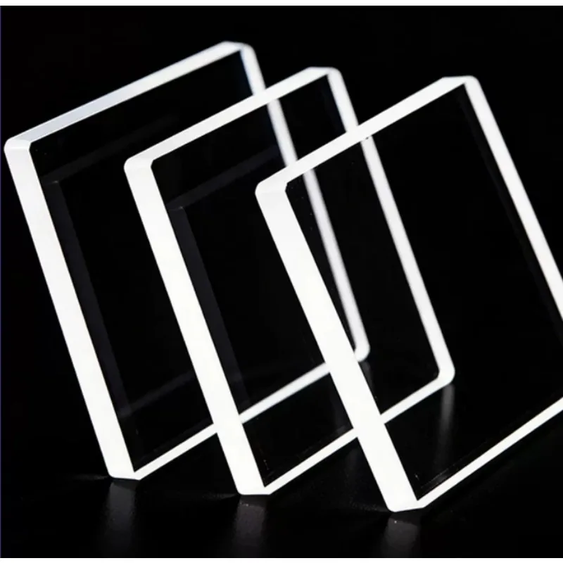 1Pcs Side Length 30-60mm JGS 2 Square Quartz Plate Experiment Optical Wafer High Transmittance And High Temperature Resistance